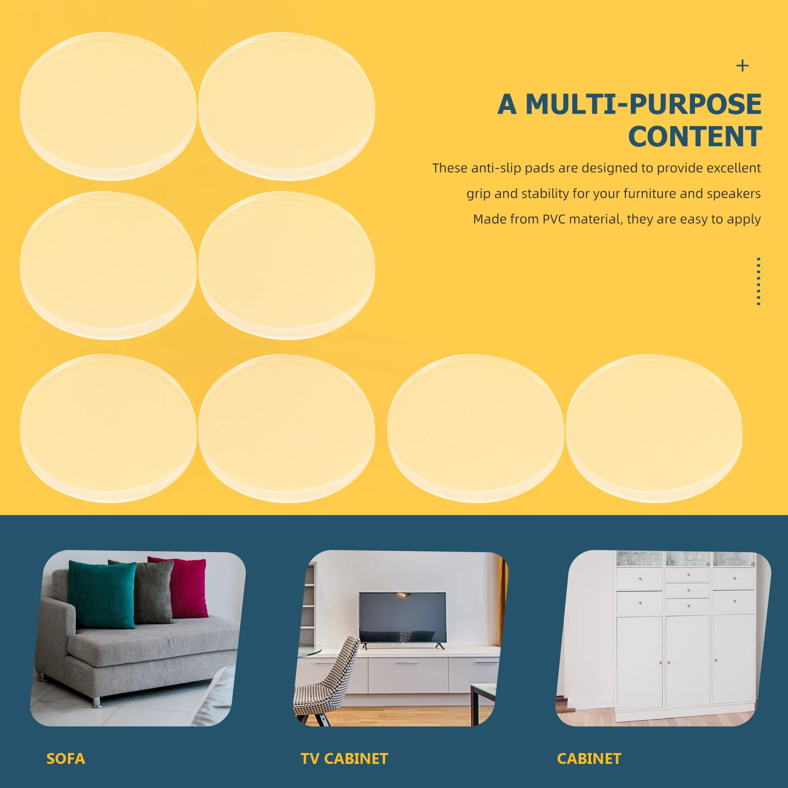 30Pcs Antislip Furniture Pads Nonslip Speaker Feet Mat Easy Installation Floor Protect Anti Skid Amplifier Nonslip Pads