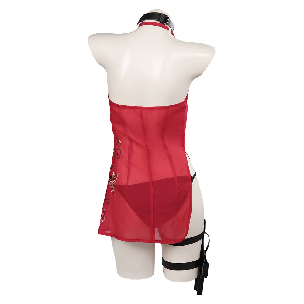 ملابس داخلية مثيرة من Ada Wong ، ملابس قصيرة ، ملابس الشر ، 4 ملابس للفتيات والنساء ، بدلة حفلات الهالوين للكبار