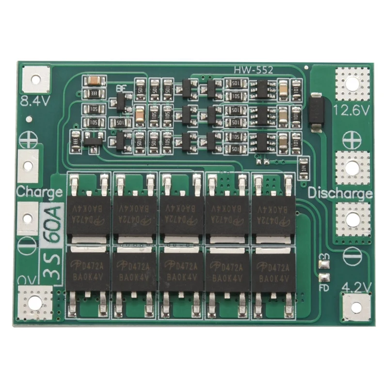 10X 3S 60A Bms Board 11.1V 12.6V 18650 Li-Ion Lithium Battery Protection Board Enhanced Version