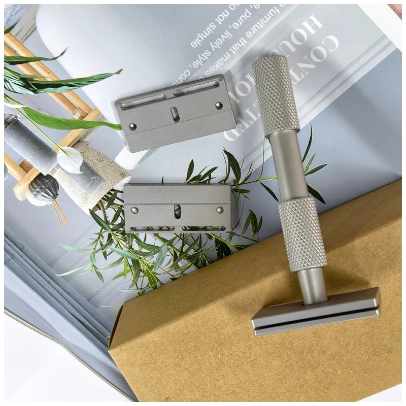Traditional Shaving Razor with 3 Plates for Smooth Comfortable Cut YAQI Aileron GEM Blade Safety Razor 2026 New Arrival！