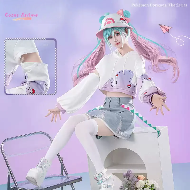 ชุดคอสเพลย์อนิเมะ M i ชุดกระโปรงสั้นสำหรับผู้หญิง ชุดฮาโลวีน