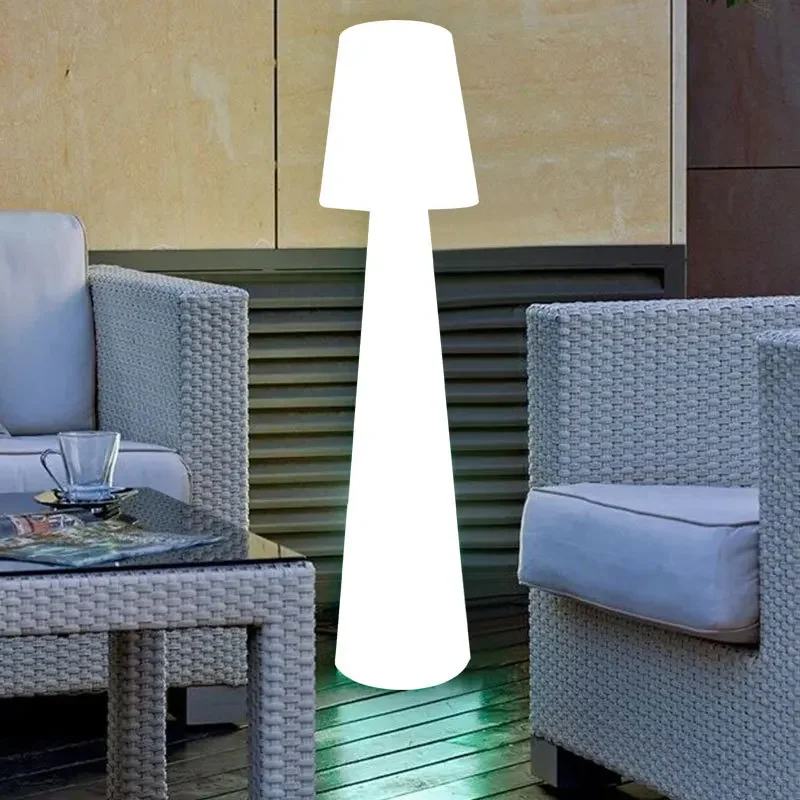 External LED Luminous Floor Lamp Remote Control Colorful Lamp Full Body Bar Multiple Color Variations