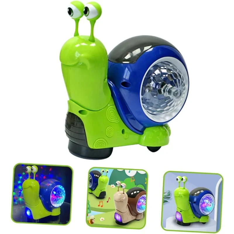 Wagging Nodding Snail Kids Flashlight Projector Wobble Toys for Babies Educational Toys for Kids Early Education Projectors Toy