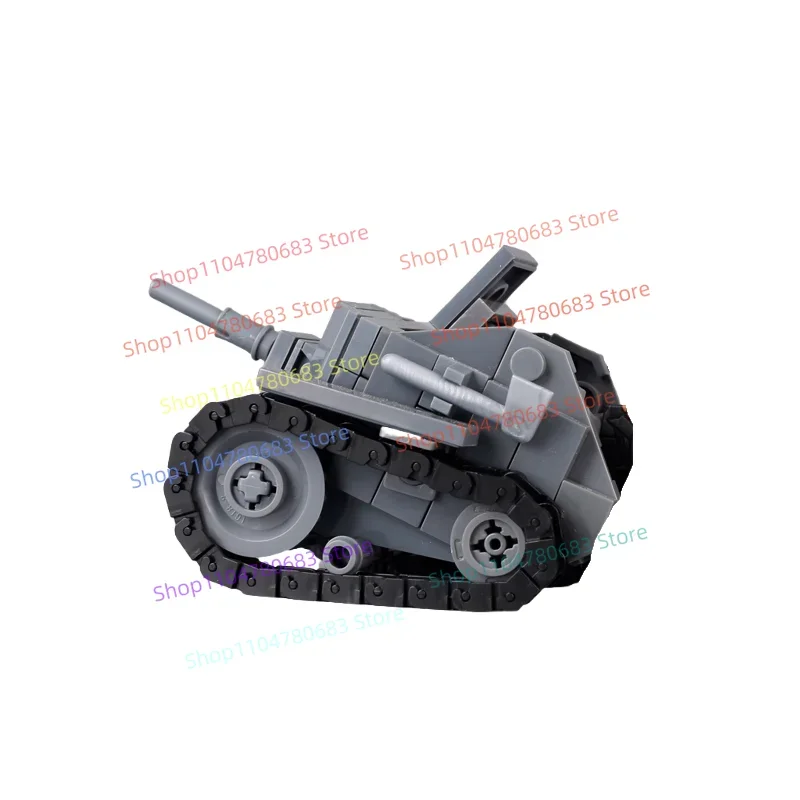 MOC Bouwstenen Sovjet Tank Mini Kanon Assemblagemodel Display Stuk Cartoon Anime Accessoires Speelgoed Vakantiecadeau Collectible