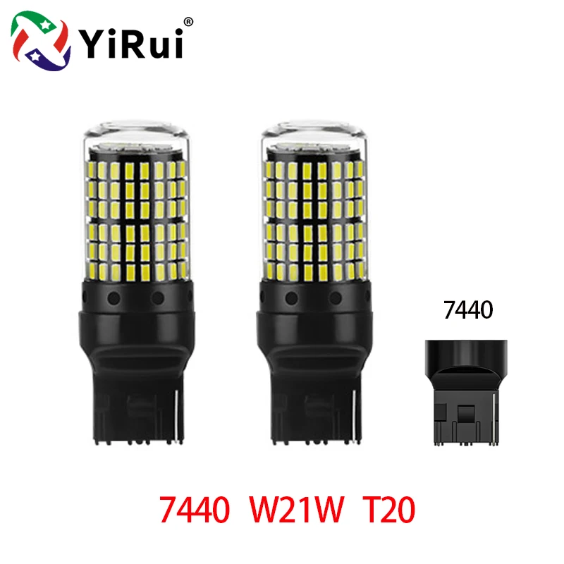 YiRui 2 stuks 12-48V Nieuwe Led-lampen 144smd Lamp Reverse Richtingaanwijzer BA15S P21W BAU15S PY21W 7440 W21W P21/5W 1157 BAY15D