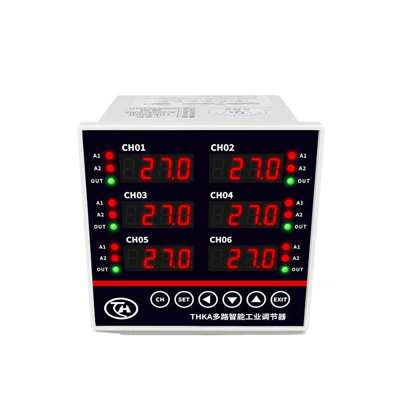 THKA multi-channel thermostat 2- 3- 4- 6-channel temperature controller Multi-channel intelligent control instrument