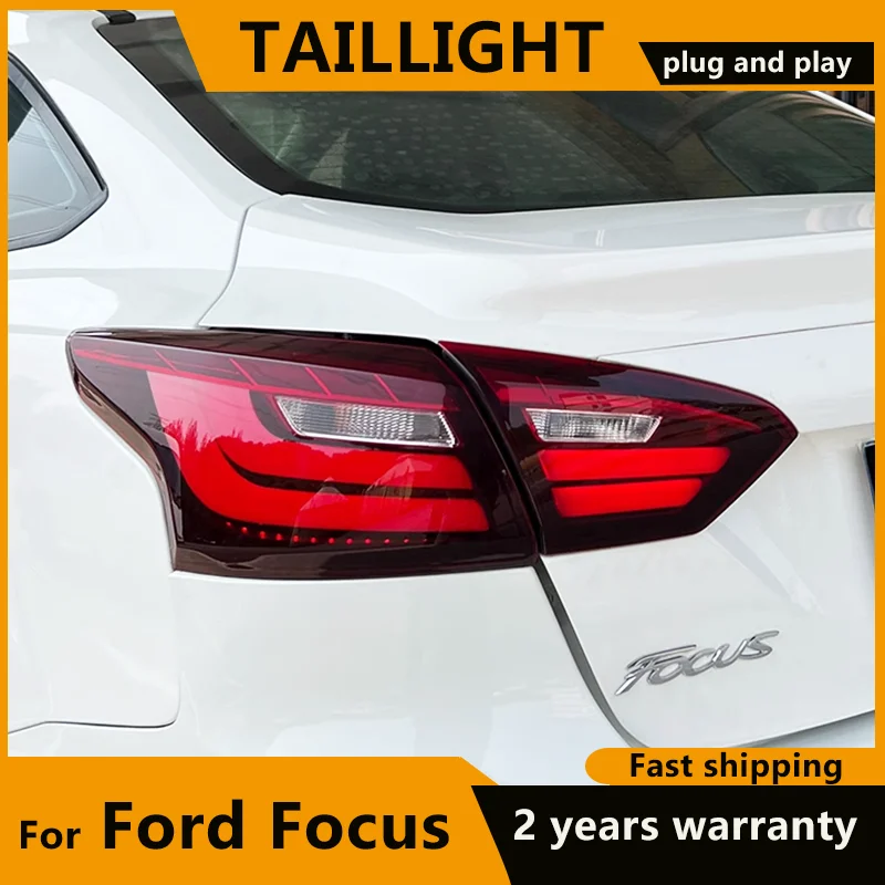 Tail Lamp for Ford Focus Tail Lights 2012 2013 2014 For Focus 3 Sedan LED Rear Lights DRL+Brake+Park+Signal Stop Fog lights