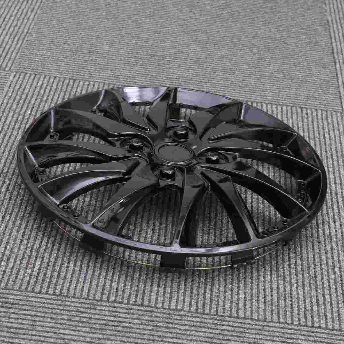 Hubcaps 14 Inch 14 Inch Car Tire Wheel Hub Caps For Case Hubcap for Car Hub Auto Refit Accessory (Black)