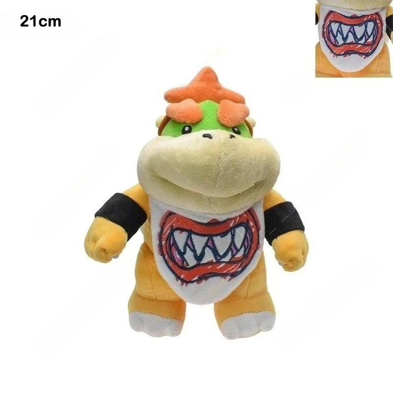 New Mario Wonder Bowser Jr Fire Dragon Plush Toys Doll Soft Stuffed Toys for Kids Birthday Christmas Gift