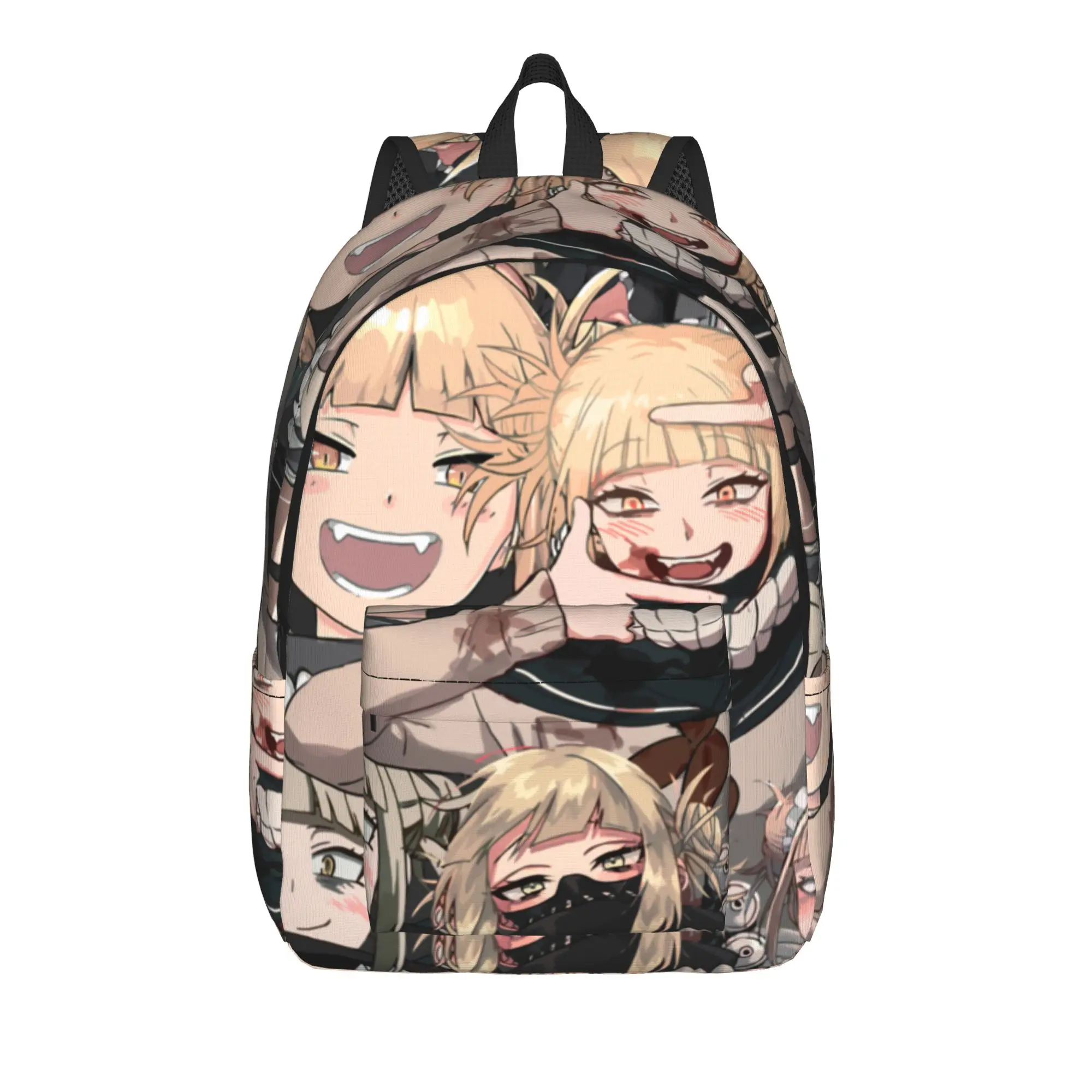 Himiko Toga Tribute Pattern Backpack for Men Women Student Hiking Travel Daypack Academy Anime Laptop Computer Shoulder Bag Gift