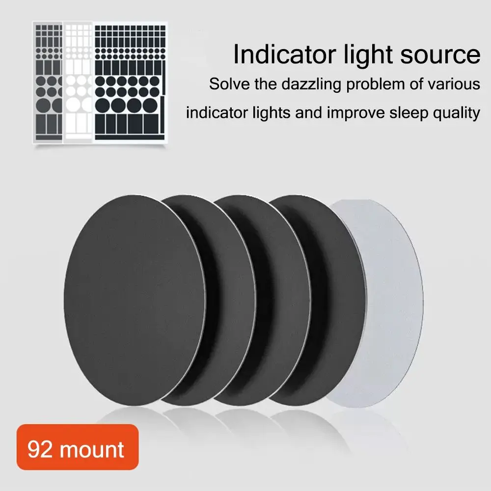 Led Covers Block Light Dimming Stickers Easy to Use Black Color Led Light Blocking Stickers Shading Avoid Glare