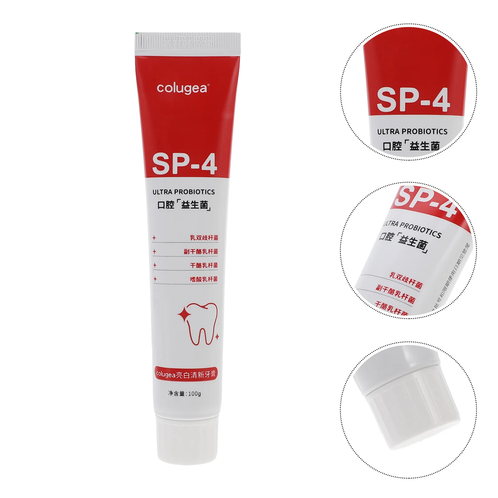 

Probiotic Toothpaste Cleaning Gel Whitening Breath Freshening Strengthen Red Hose for Bleeding Gums Gels