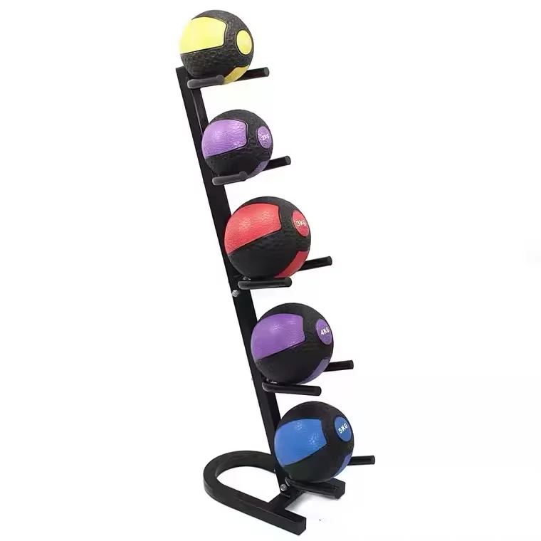 Gym Med Ball Stand Dubbele Gravity Ball Stand Solid Basketball Verwijderbaar Ball Rack Fitness Privéklaslokaalapparatuur