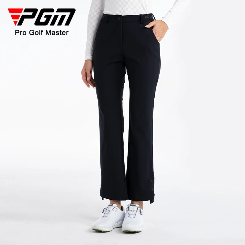 

PGM Golf Pants Women's Split Legs Horn Pants Comfortable Elastic Belt Sports Fabric Women's Wear