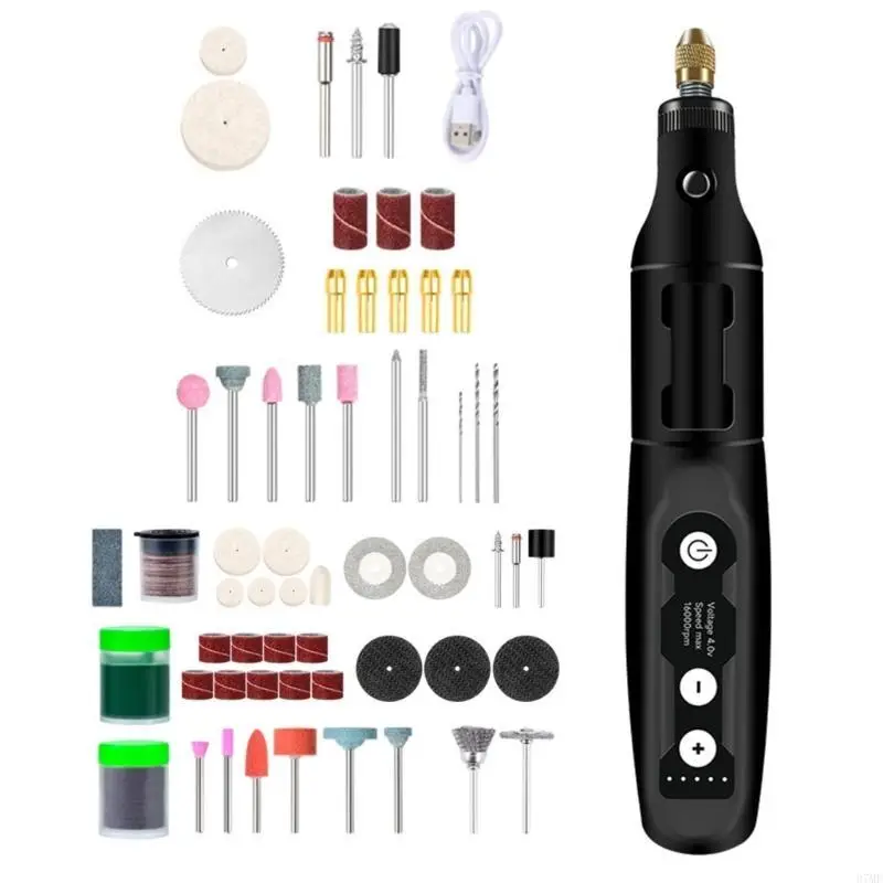 

37MF 4V Mini Cordless Rotary Tool Set USB Rechargeable Grinder 16000RPM Grinding Machine for Precisions Polishing Engraving