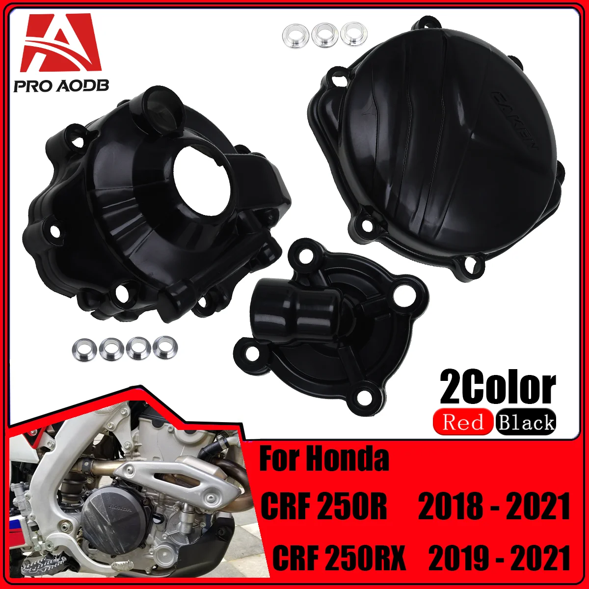 

Motorcycle Ignition Guard Water Pump Cover Clutch Protector For Honda CRF250R CRF250RX 2018 2019 2020 2021 CRF 250R 250RX