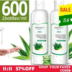 SMOSLU Aloe Lubricant 300/600ml Sex Anal Lntimate Lubricants for Session18+ Goods for Adults Water-based  Lube Sexes Shop