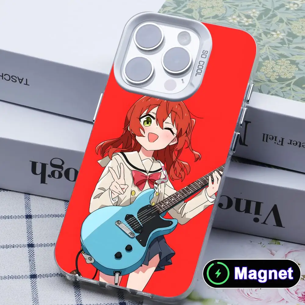 

Bocchi Rock Ikuyo Kita Phone Case for iPhone 17 16 15 14 13 12 11 X XR XS Air Pro Max Plus Colorful Silver Magnet Cover