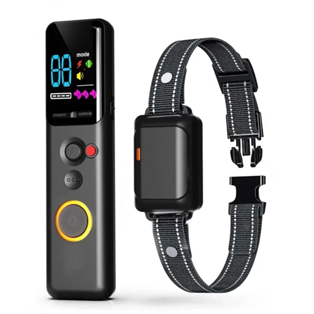 FurHaven Remote Control Color Screen Dog Training Device, Training Device with Detachable Anti-Barking Shock & Vibration Modes