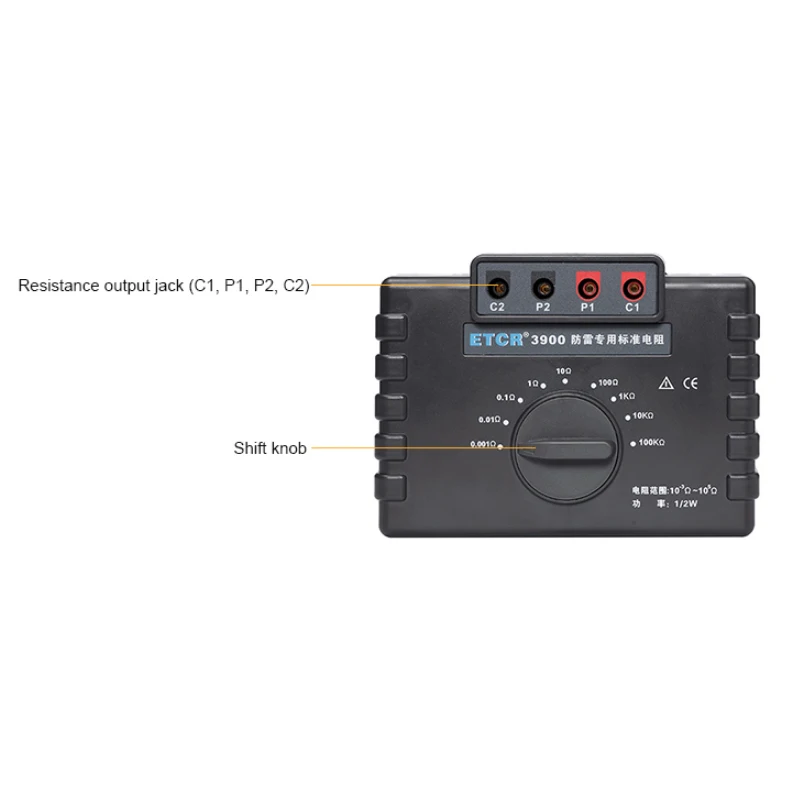 ETCR3900 Protezione contro i fulmini Resistenza standard speciale Tester di resistenza ad alta precisione