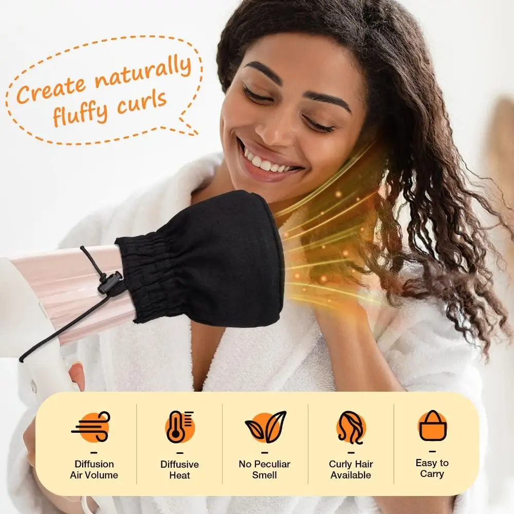 Soft Hair Dryer Diffuser Cover Cloth Storage Bag