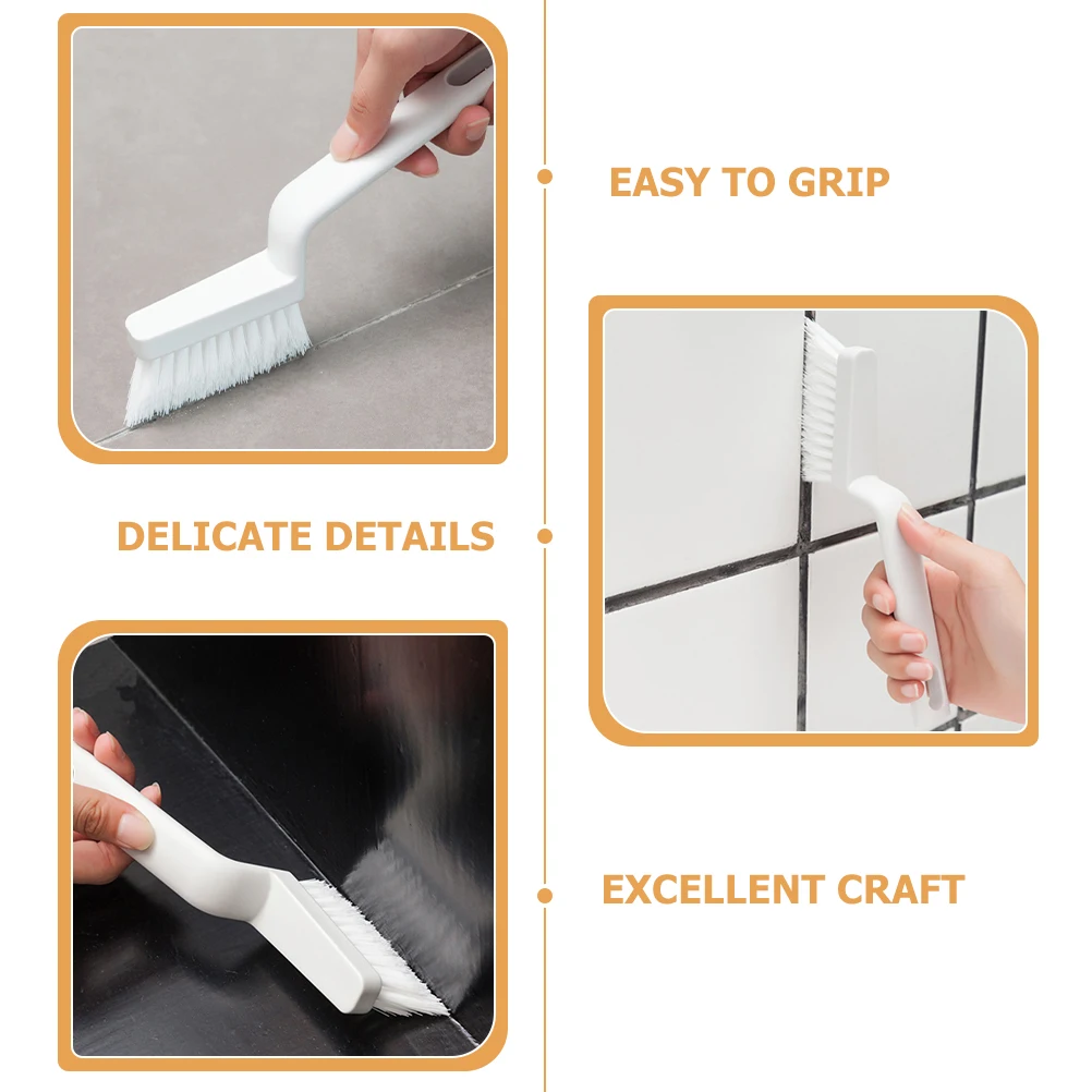 

4pcs for Groove Gaps Windows Bottle Cleaner Brush Bathroom Kitchen Tile Floor Reusable Groove Cleaning Brush Plastic