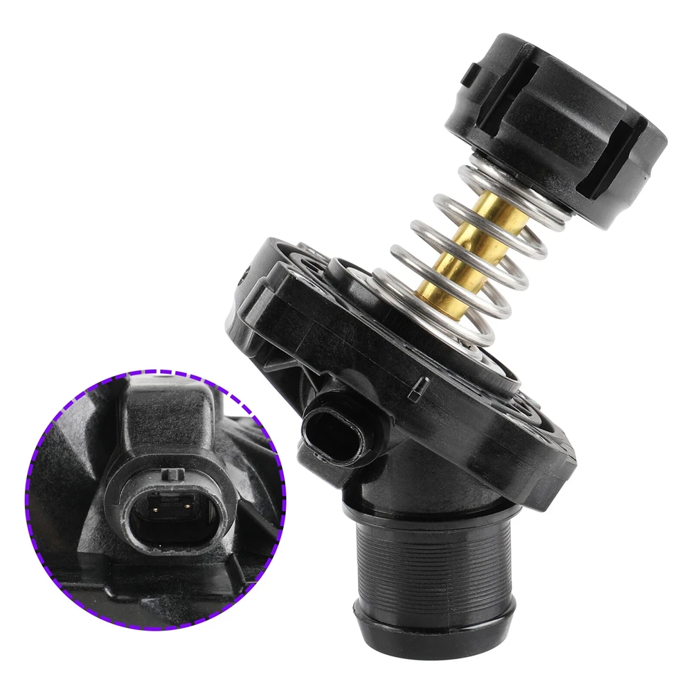 

1 шт. черный пластик OEM номер 11518601366 11518623576 корпус термостата охлаждающей жидкости двигателя автомобиля для Mini Cooper автомобильные аксессуары