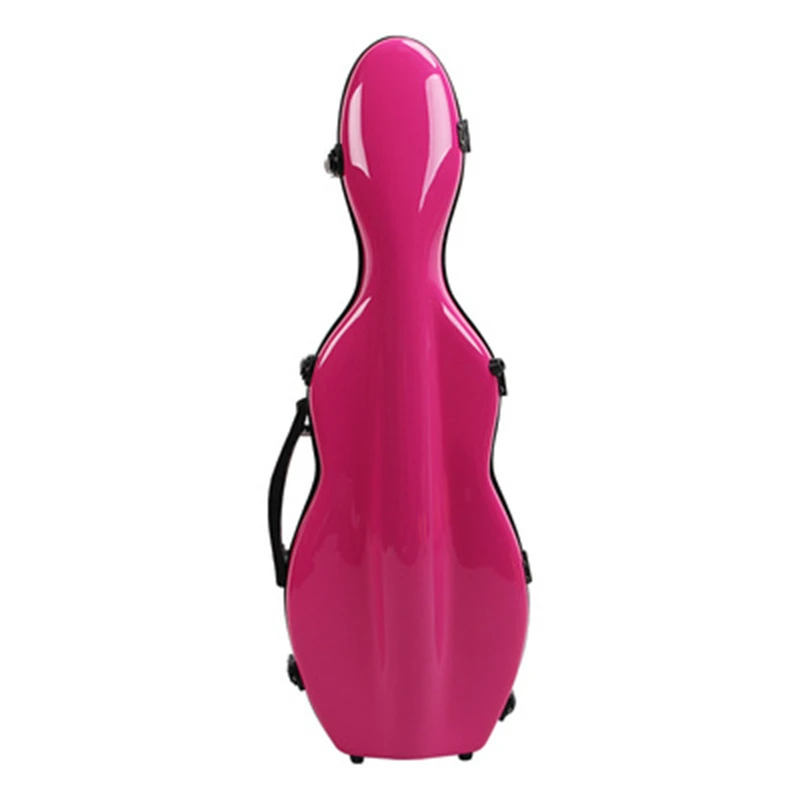 

rose red violin case Fiberglass FRP 4/4 violin box bag stoving varnish Waterproof shockproof Portable Backpack Fashion color