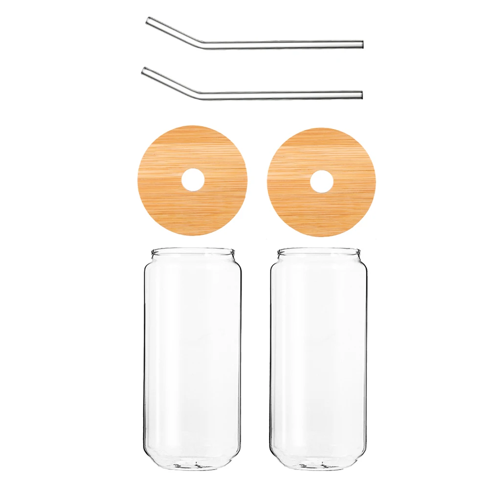 

Glass Sippy Cup Drinking Glasses with Bamboo Lids Cups Clear and Straw Straws Mug