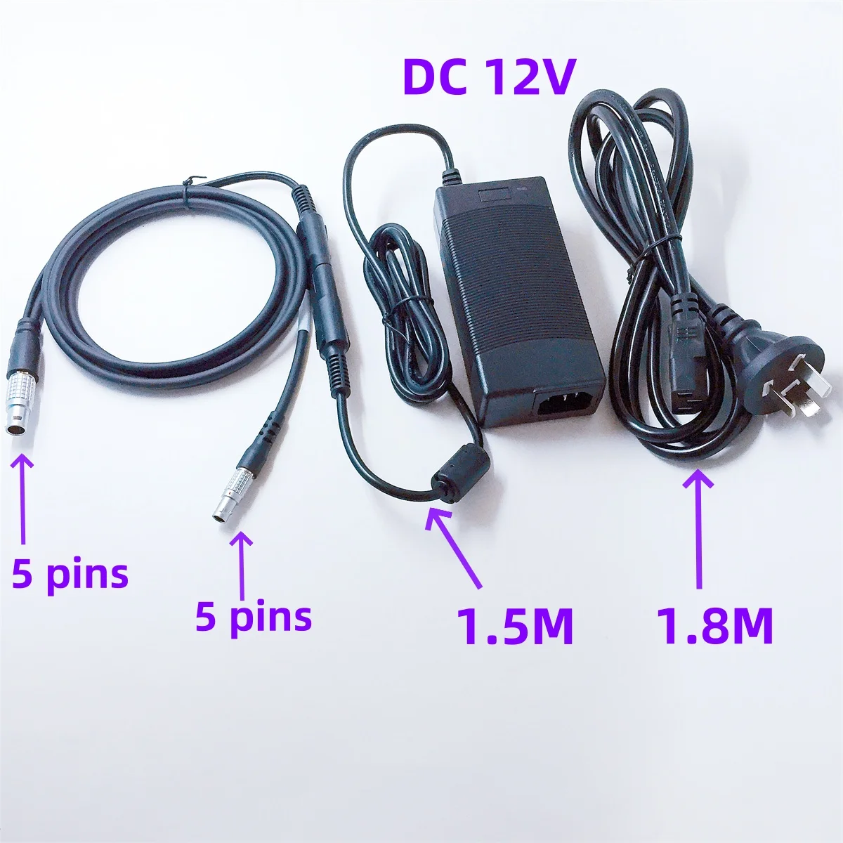 Cable suitable for Alpha-GEO NetBOX1 a-GEO L300 RTK cable Connect the Hx-du8616D radio data power cable DC12V AC power supply