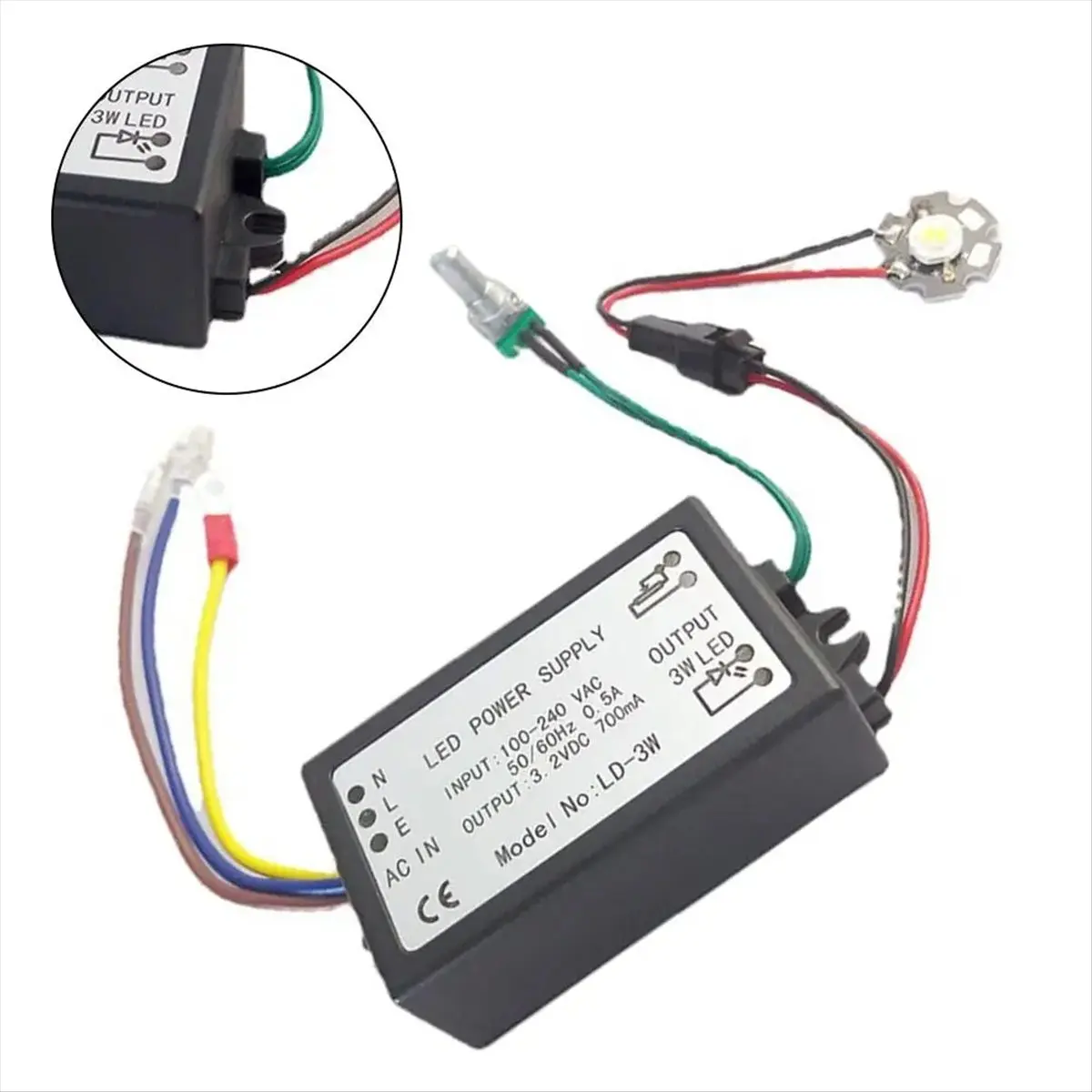 

(ABGQ) Источник питания для микроскопа со встроенными светодиодными лампами, регулируемый блок питания, инструменты для измерений, 3 Вт