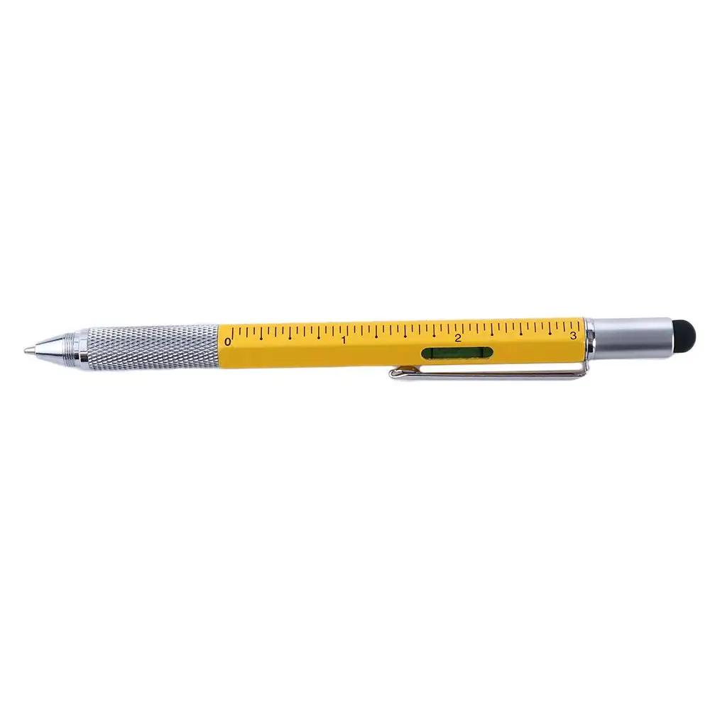 Pen Tool Mobile Phone Touch Screen Gadget Level Meter Ballpoint Pen Cross Screwdriver Flat-blade Screwdriver Capaciative pen
