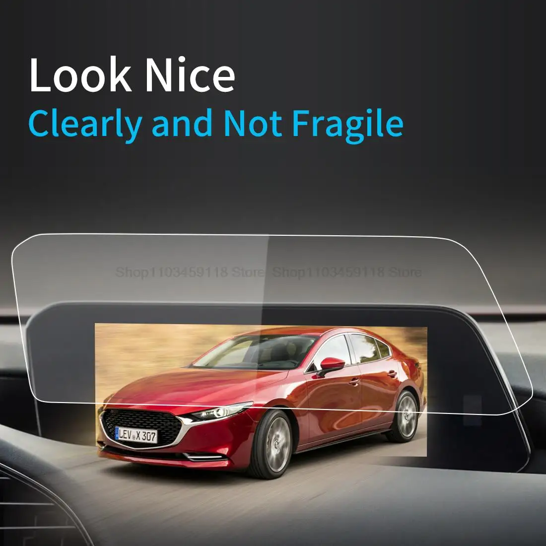 Tempered Glass Screen Protector Film For Mazda 3 BP Axela CX-30 CX30 2019-2022 LHD Car Navigation  interior film anti-scratch