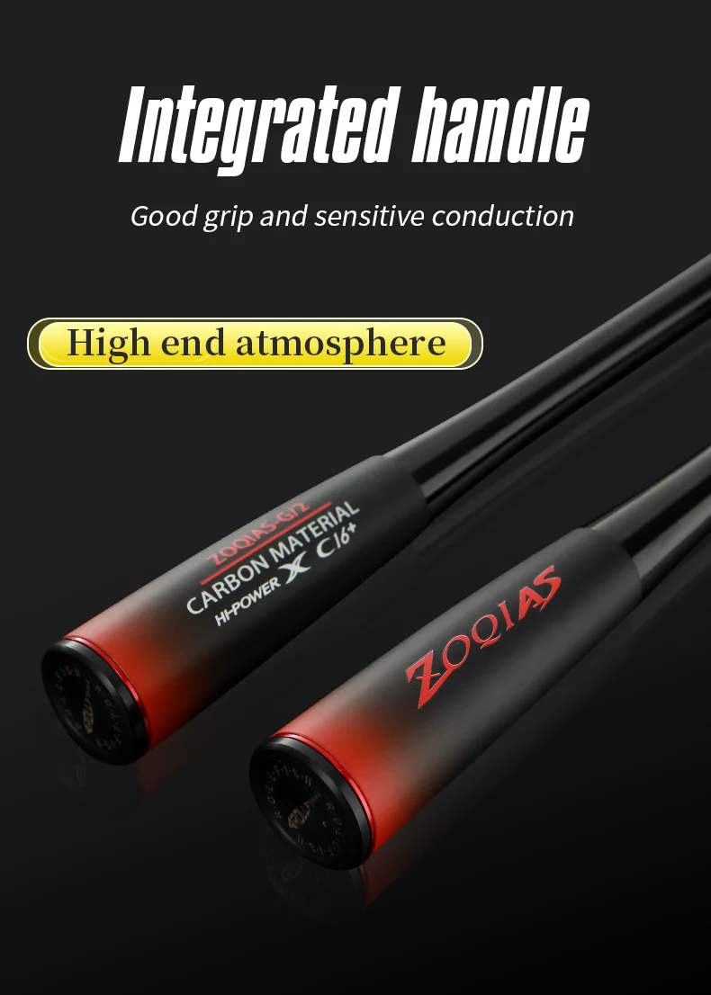 ROLLFISH Power M Spinning Casting Carbon Faser Köder Angelrute 1,8-2,7 M Süßwasser Salzwasser Bass Angelrute Schnelle wirkung – Detail 9