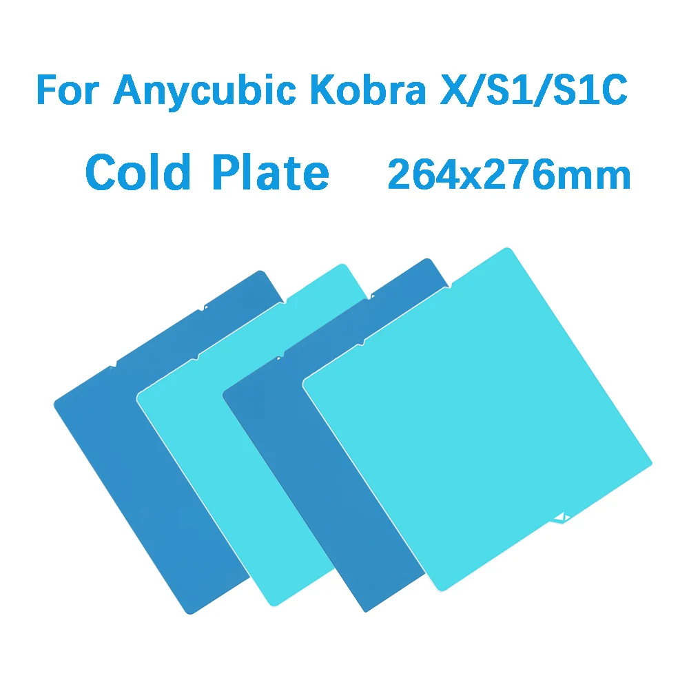 

﻿ Двусторонняя охлаждающая пластина для 3D-принтера Kobra S1, 264x276 мм, матовая (совместима с PLA/PETG), аксессуары для 3D-принтеров