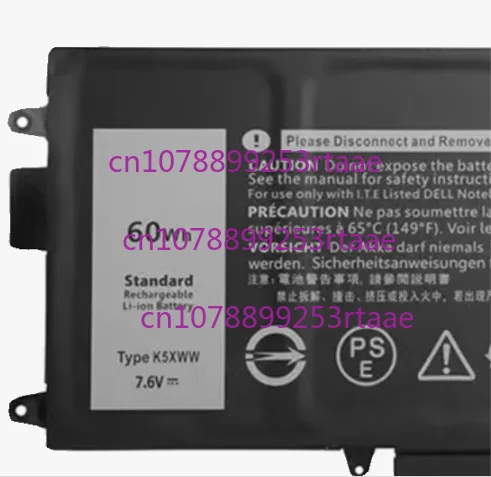 

71TG4 K5XWW Laptop Battery For DELL Latitude 5289 7389 7390 2-in-1 L3180 Series High Quality 725KY N18GG 7.6V 60WH