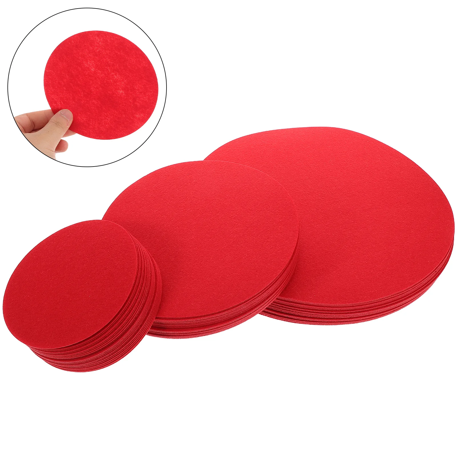 

72pcs Felt Plate Dividers Soft Round Dish Protectors For Storage Pan Separators Heat Insulation Noise Reduction Washable