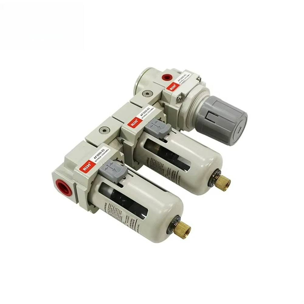 Compressed Air F.R.L Combination Unit Air Source Treatment Trio Filter Regulator Lubricator for Pneumatic Systems