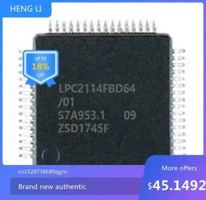 100% NEWHigh quality products LPC2114FBD64 LPC2114 LPC2114F LPC2114FBD QFP64 MCU 128KB