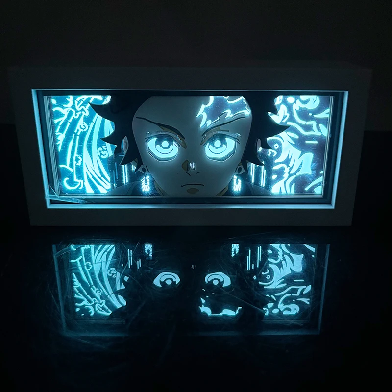 

Novetly Hand Touch LED Night Light Japanese Anime Merchandise Gift for Friend Paper-cut Lamp Light Home Decoration