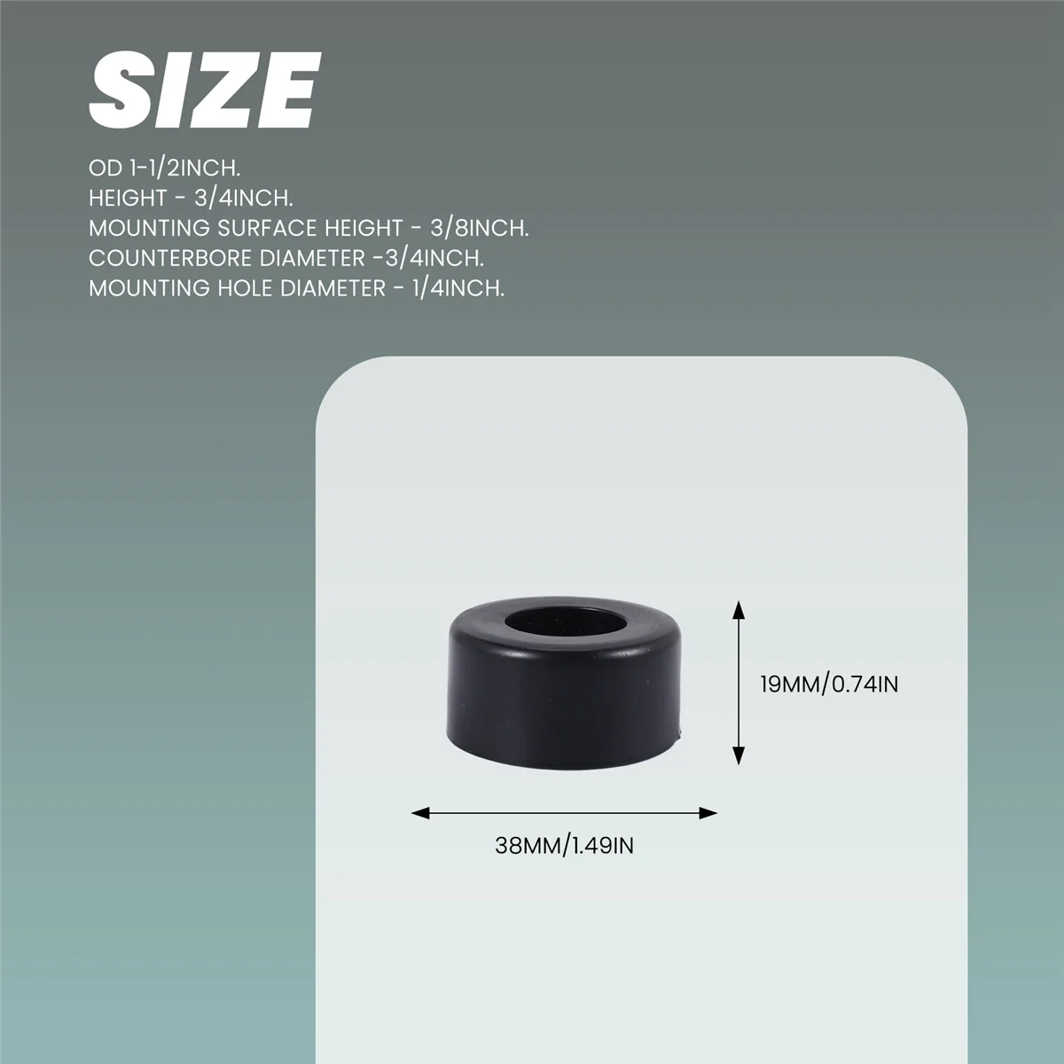 Набор из 4 резиновых ножек для воздушного компрессора