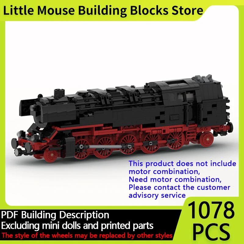 

City Car Model MOC Building Bricks Baureihe 85 Steam Locomotive Modular Technology Gifts Holiday Assemble Children Toys Suit