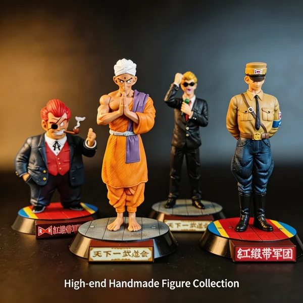 21cm Anime Dragon Ball GK Martial Arts Tournament Red Ribbon Army General Blue host PVC figures Collection Toys Model Gift view 2