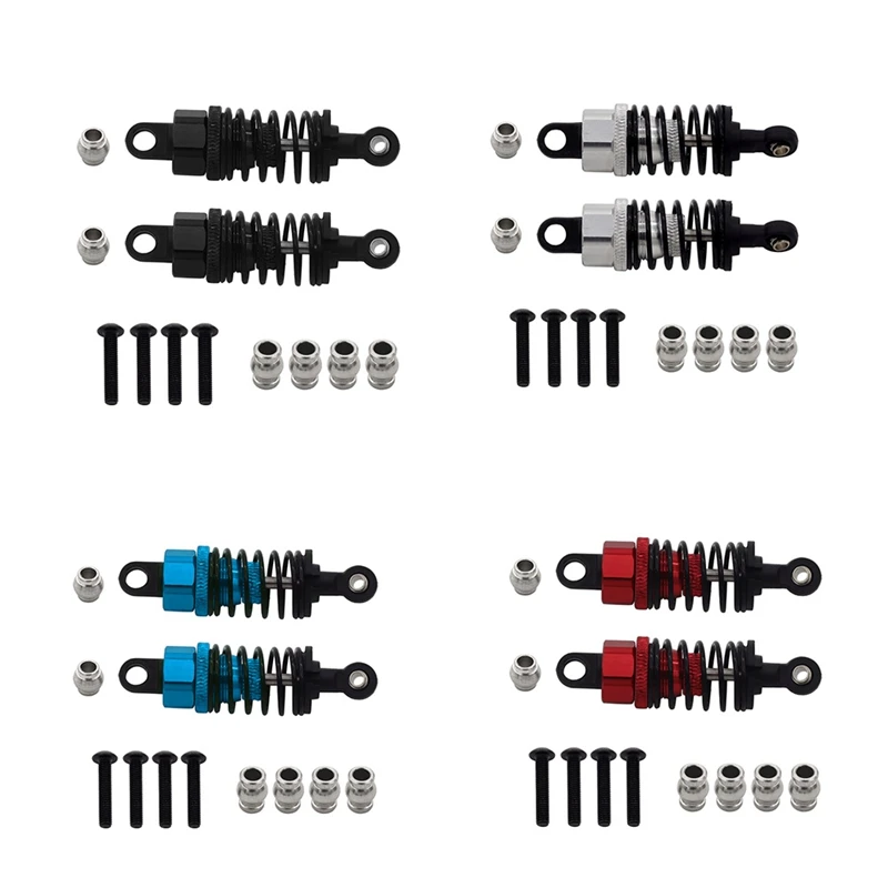 1Set Parts Accessories For Tamiya TT01 TT02 Metal Hydraulic Shock Absorber Shock Absorber CNC Remote Control Car 55Mm