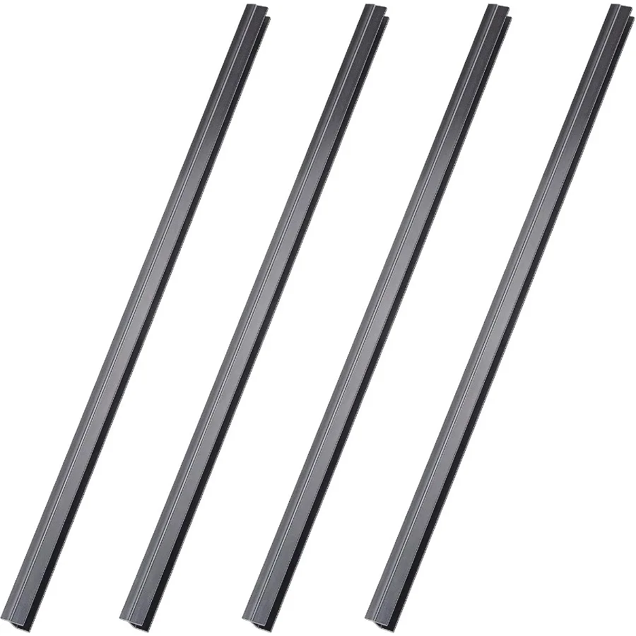 4 Pieces Hanging File Rails PVC Black File Rails Hanging System Keeping Your Folders Neat and Organized 1 2 Ih Drawer Sides 15.