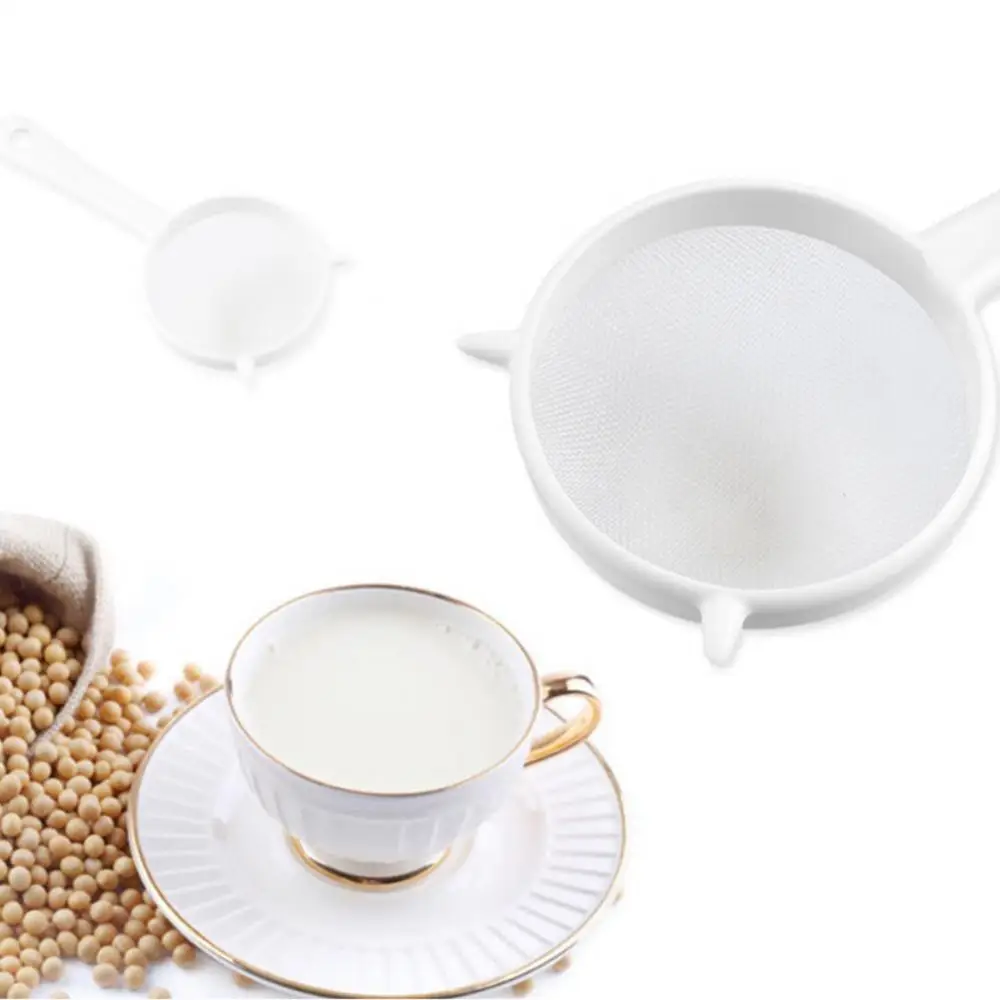 Coffee Tea Mesh Sieve Mesh Strainer Sieve Spoon Soy Milk Juice Coffee Strainers  Flour Sieve Colander Plastic Small Strainer