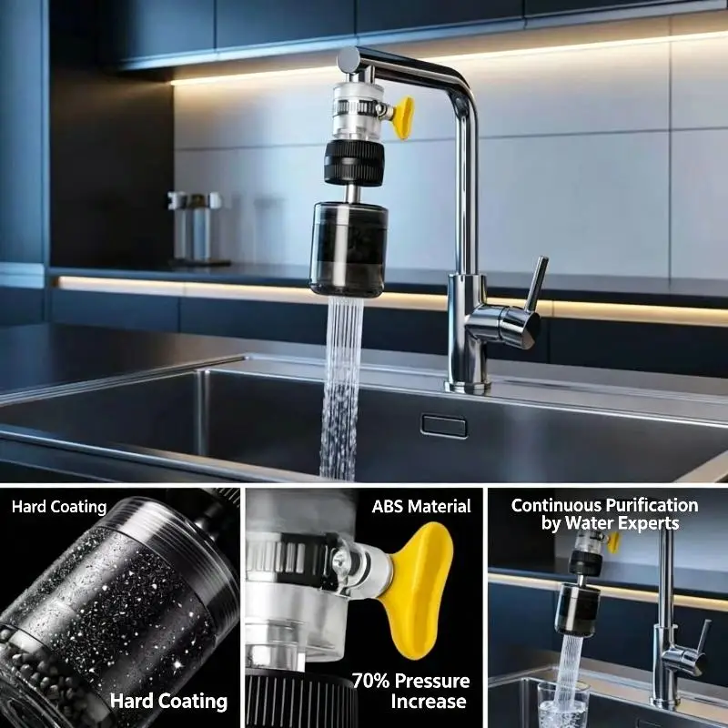 Titanium-Wasserhahnfilter Effiziente Verunreinigungs-Entfernung Einfache Installation Für den täglichen Gebrauch in der Küche zum Waschen von Gemüse – Detail 7