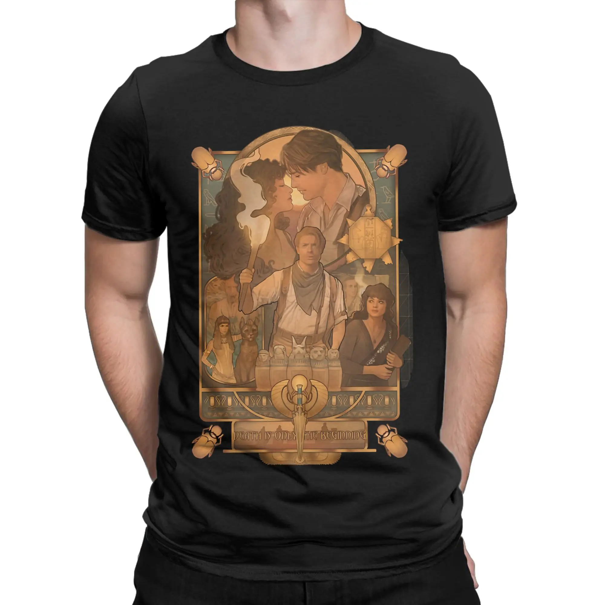 Graphic Printing The Mummy 25th Anniversary T Shirt for Men Women  Pure Cotton Tee Shirt Short Sleeve Clothing