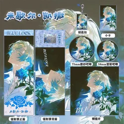 Anime BLUE LOCK MICHAEL KAISER Cosplay Badge Tinplate Brooch Button Itabag Decor Pendant Keychain Laser ticket Collection Gift