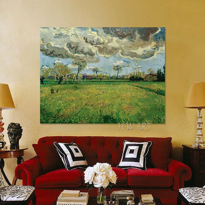 3d Fertile Farmlands Art Landscape Painting Acrylic Decor Beautiful Abstract Scenery Canvas Picture Frameless Office Artwork